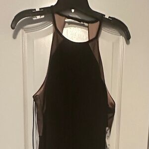 NWT Black sleeveless formal dress